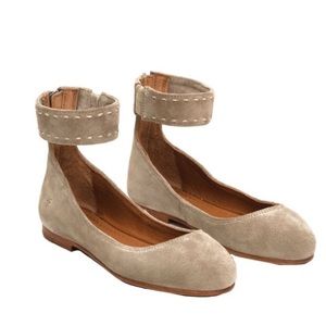 Frye Carson Ankle Suede Ballet flats